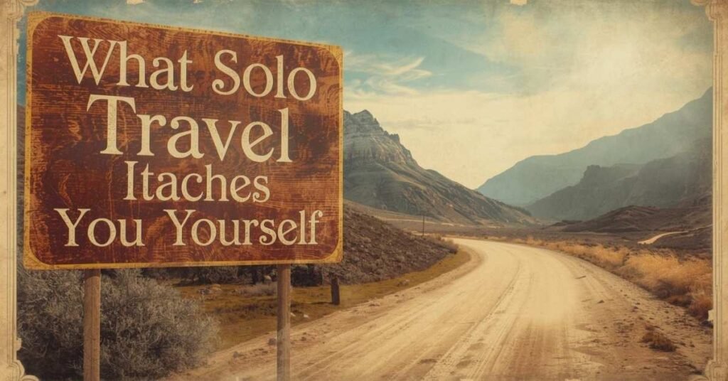 What Solo Travel Teaches You About Yourself