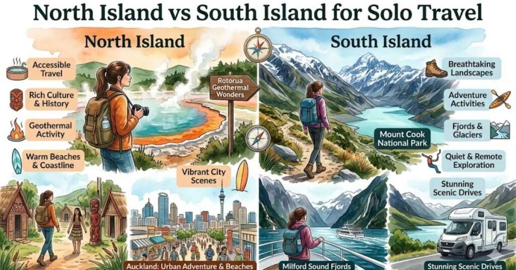 North Island vs South Island for Solo Travel